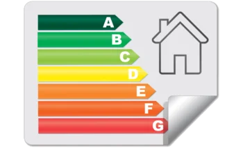 étiquette représentant la classification de la consommation énergétique d'un logement, symbolisant le DPE (Diagnostic de Performance Energétique)